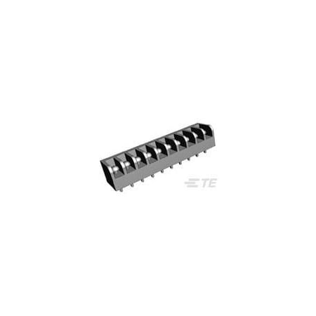 Te Connectivity Barrier Strip, 1 Row, 10 A, 300 V, 16 AWG, Screw Termination 6-1437646-2